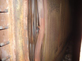 Failure of a furnace baffle tube